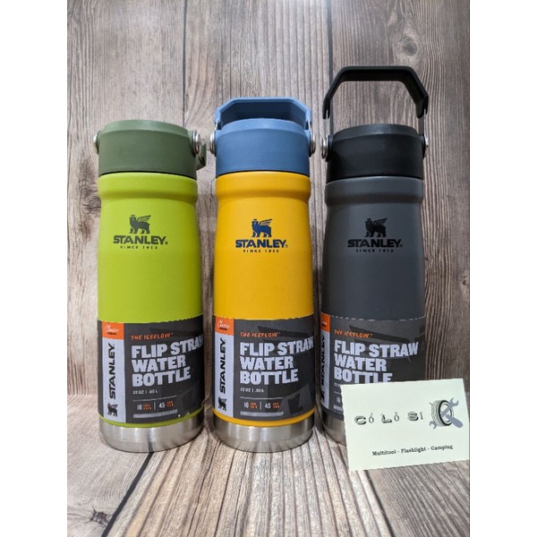 STANLEY ICEFLOW FLIP STRAW BOTTLE 22 OZ BÌNH GIỮ NHIỆT [Hàng chuẩn, xáchtay US]