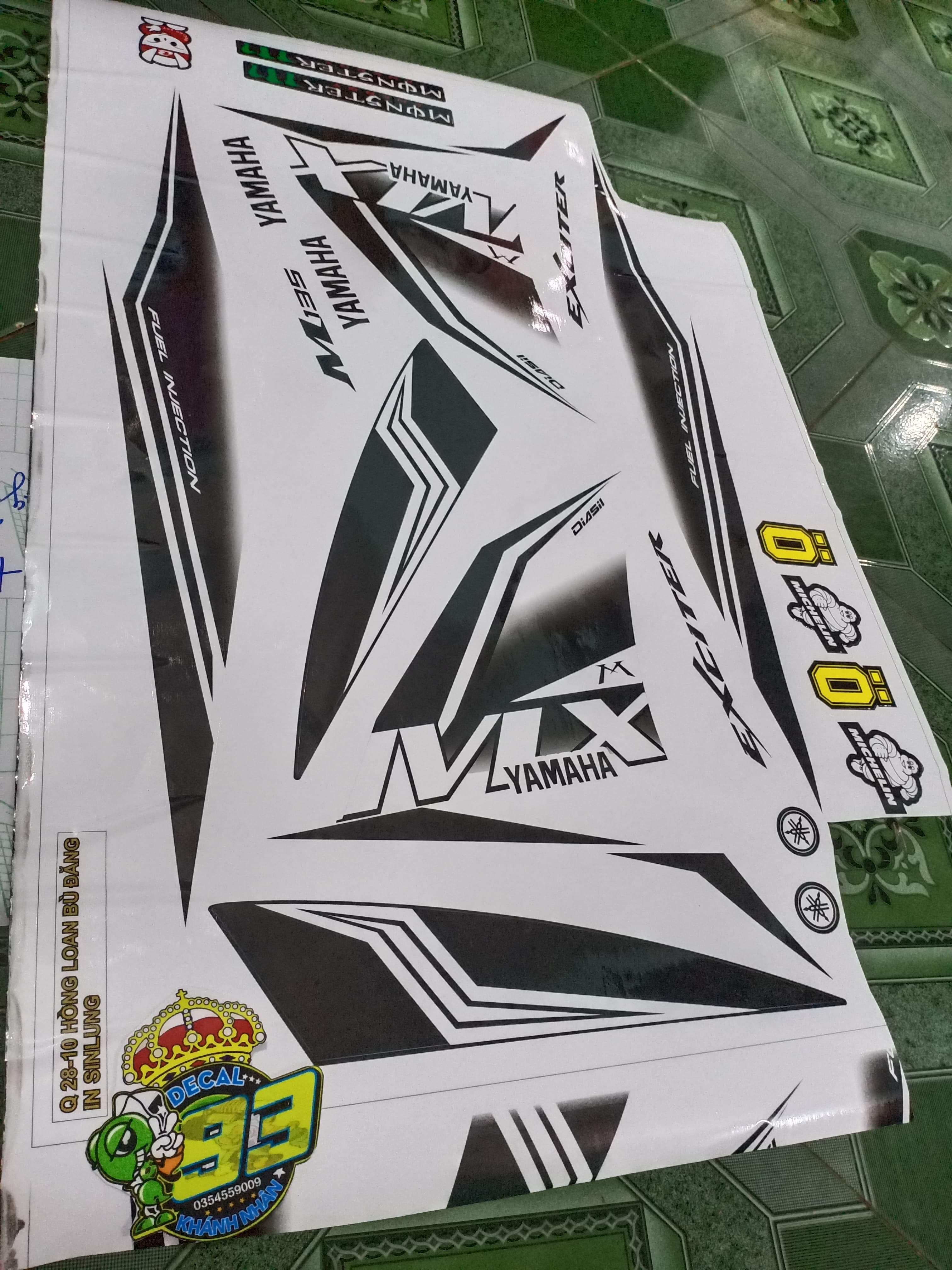 Tem rời ex 2011.mx trắng đen ko bay màu