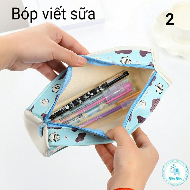 Bóp viết hộp sữa