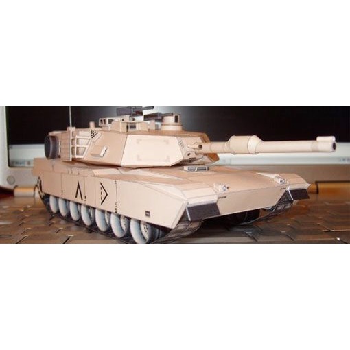 Mô hình giấy 3D xe tank M1A1 Abrams tỉ lệ 1/43