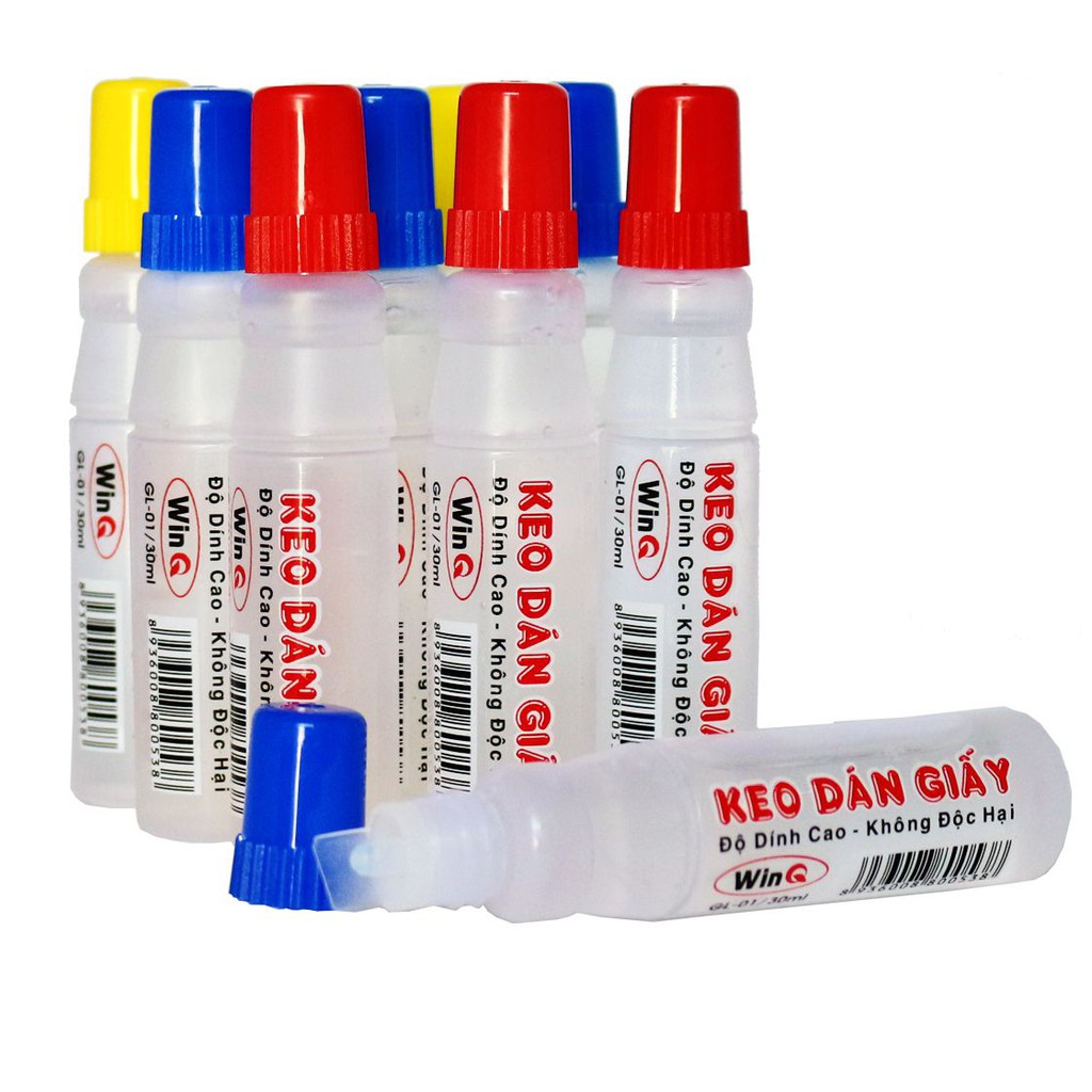 Combo 6 lọ hồ dán giấy , keo dán giấy