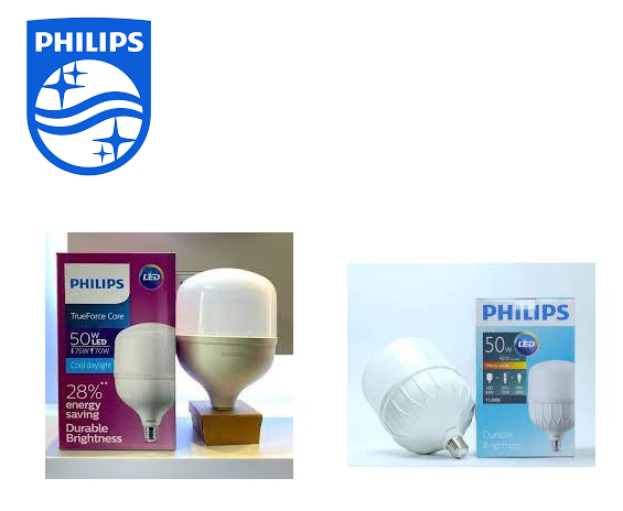 BÓNG ĐÈN LED TRỤ 50W- PHILIPS ( TRẮNG / VÀNG )