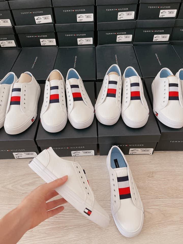 Giày nữ TOMMY HILFIGER SLIP ON màu trắng