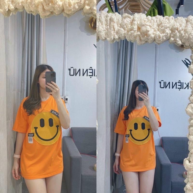 [freship] Áo phông mặt cười fom thụng chất cotton,ln