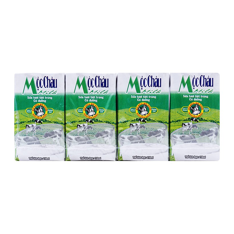 Thùng sữa tươi Mộc Châu bé 110ml (48 hộp)