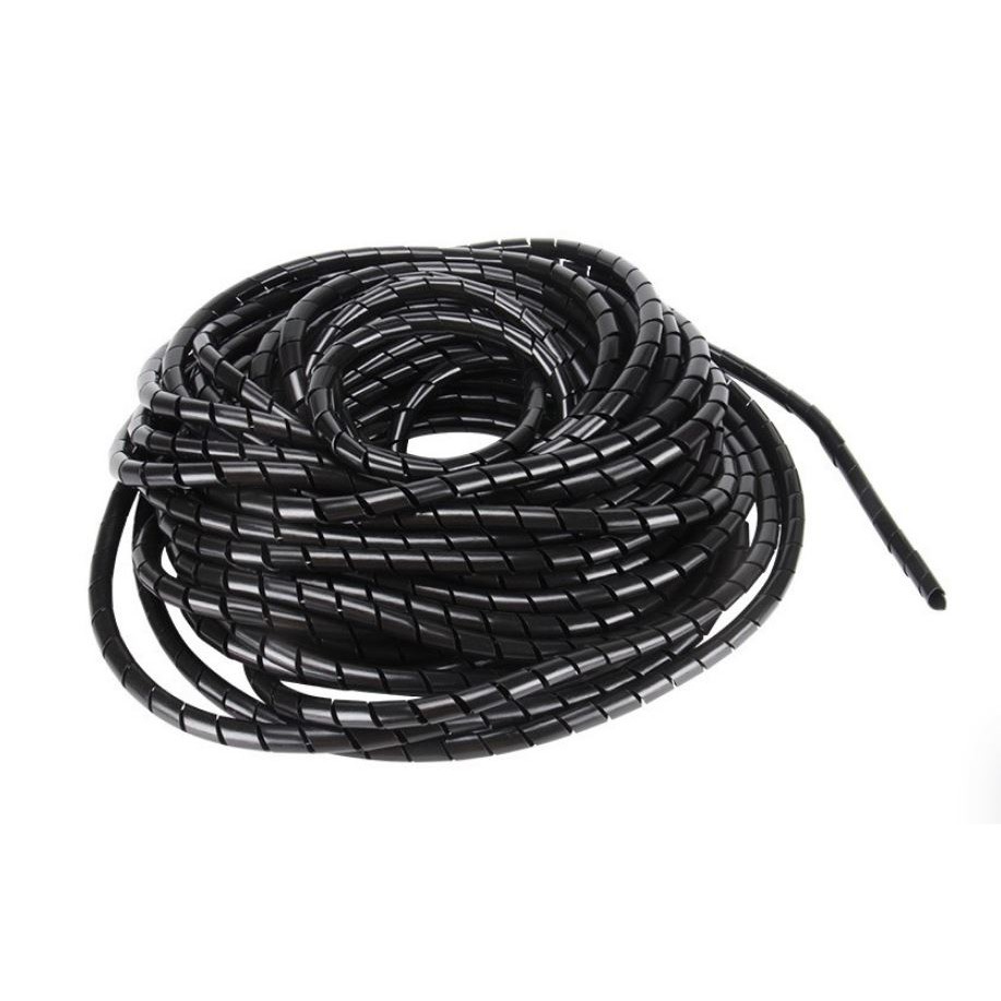 Dây xoắn ruột gà phi 6~24 màu đen - trắng dài 1m