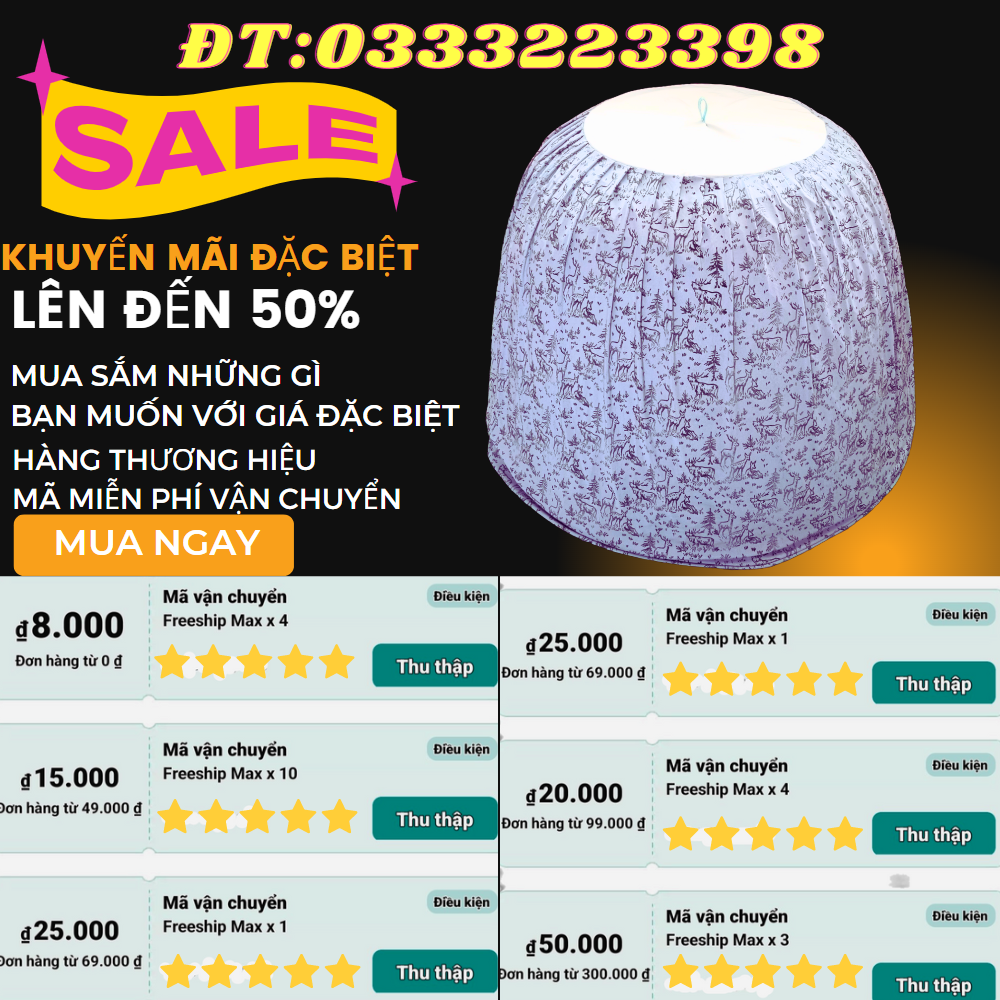 Mùng trùm bội gà nòi vải thun dày dặn.