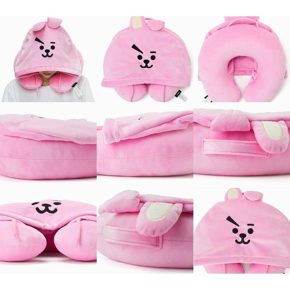 gối chữ U kèm mũ bt21