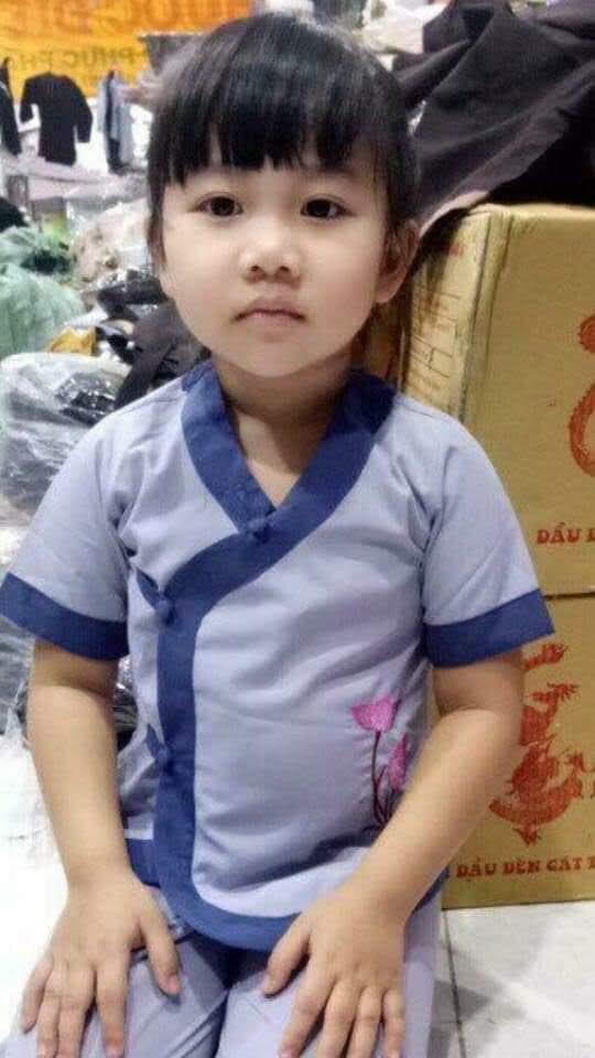 [HCM]Đồ lam đi chùa bé gái Mẫu Tim phối