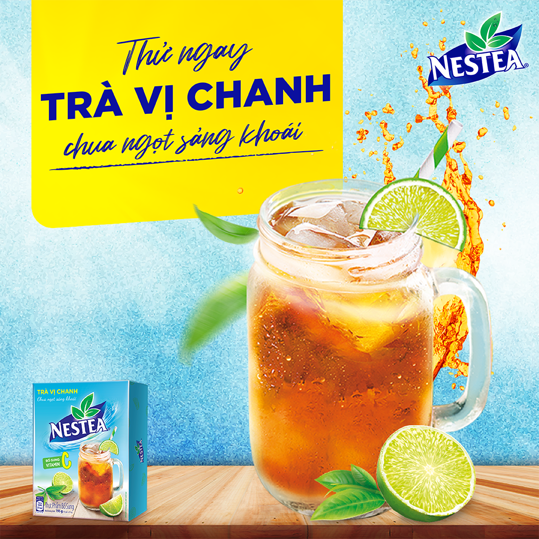 [ƯU ĐÃI THÁNG 6] Combo 2 Hộp Trà vị chanh NESTEA (Hộp 15 gói x 13g)