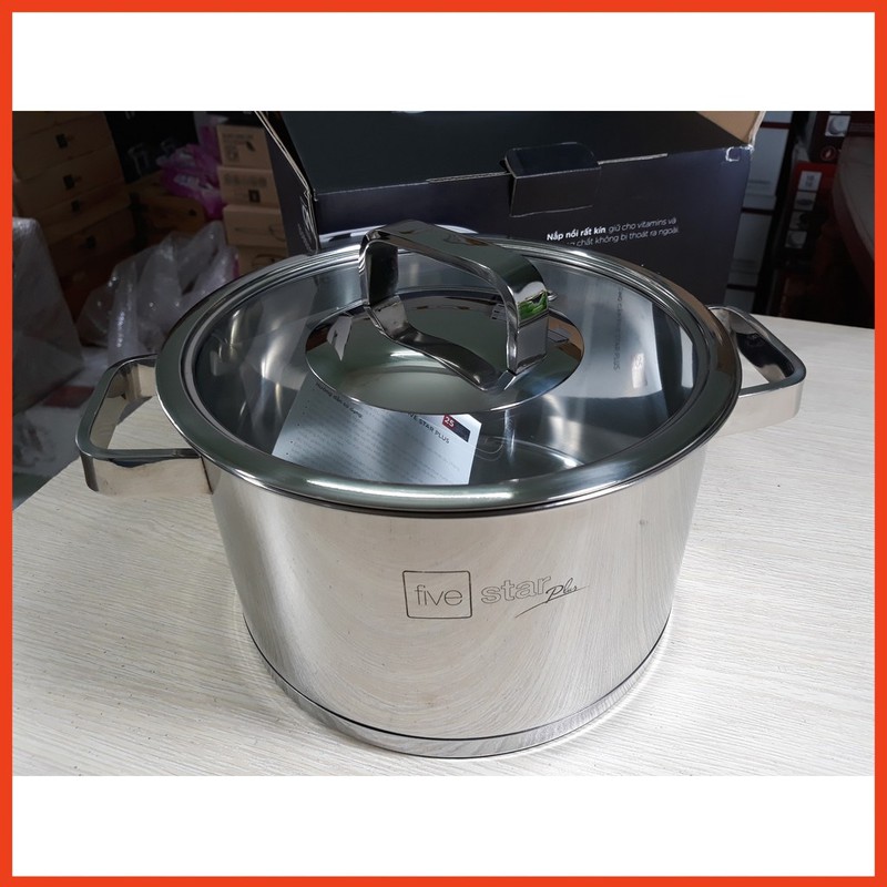 [HCM]Nồi Inox 304 Fivestar 20 cm Nắp Kính