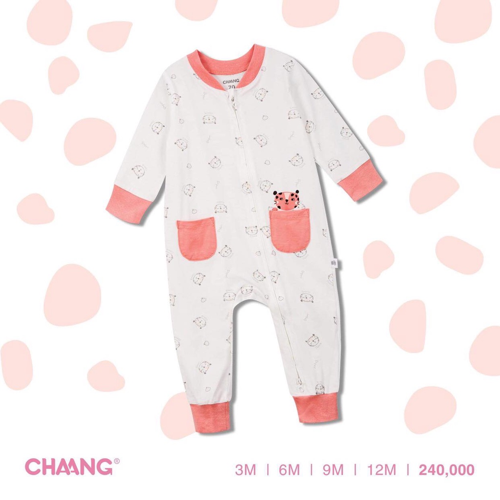 Body dài tay khóa chéo chất liệu cotton cao cấp họa tiết Jungle Chaang
