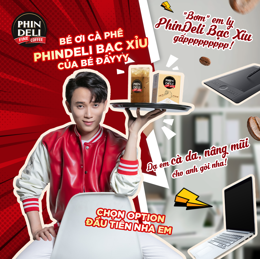 Cà Phê Hòa Tan PhinDeli Bạc Xỉu (17g x 18 gói)