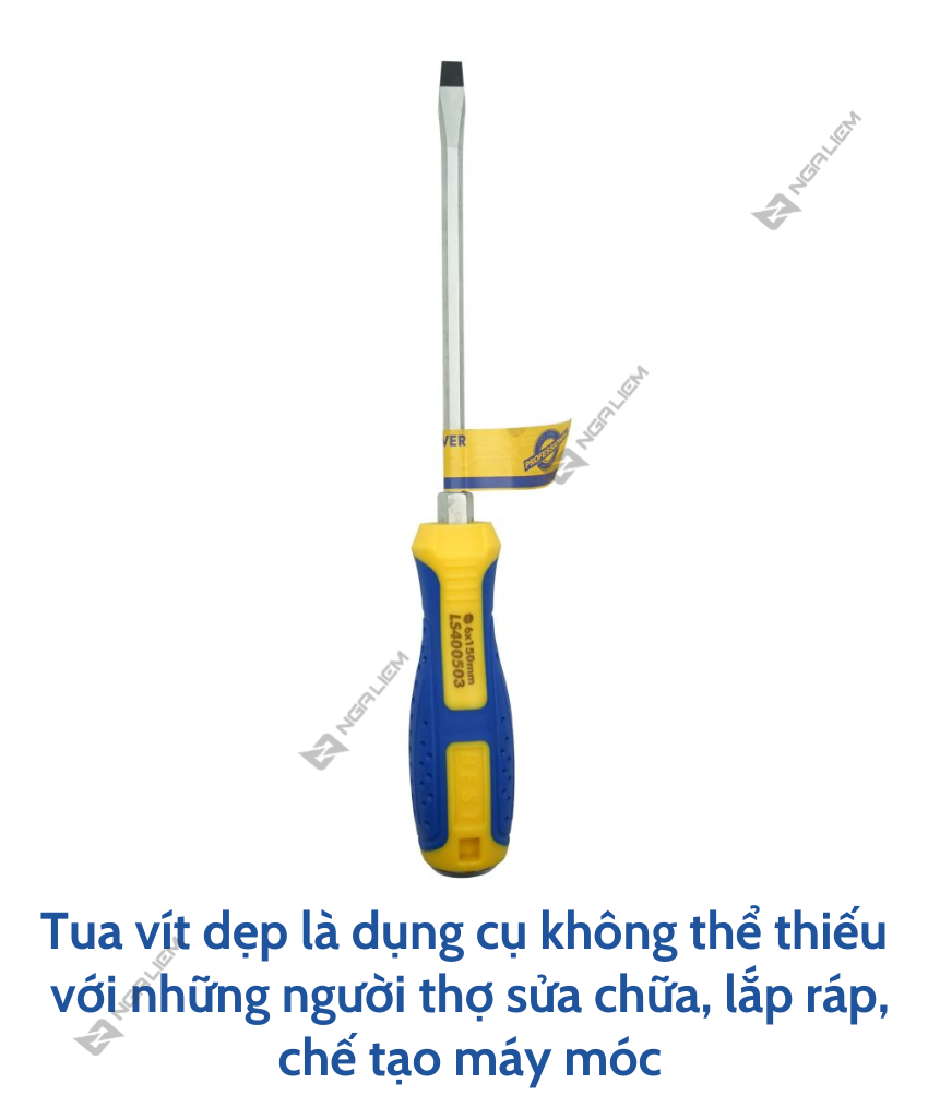 Tua vít đầu DẸP LS+ (6*150mm; 6*200mm; 8*150mm; 8*200mm)