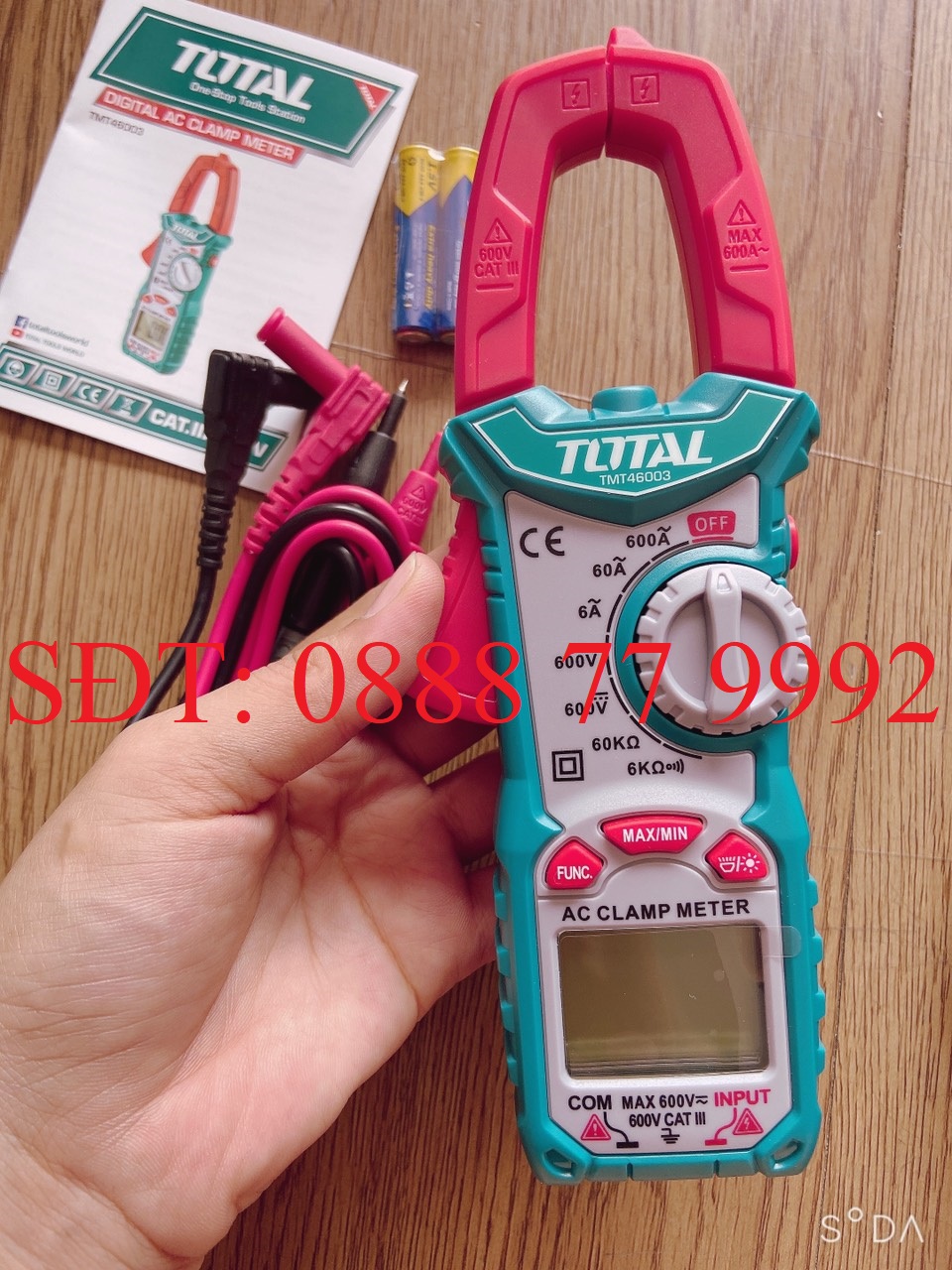 Kềm đo AC kỹ thuật số hiệu TOTAL TMT46003 (nâng cấp từ mã TMT46002)