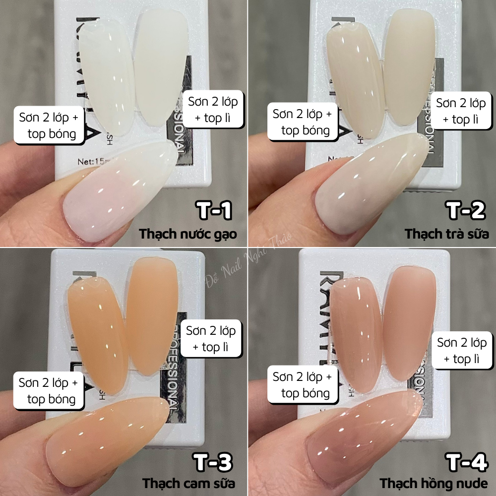 Sơn gel thạch đục lẻ màu RAMYLA 15ml