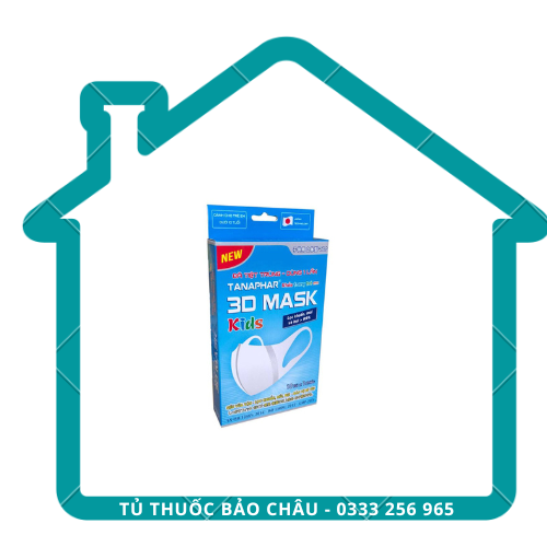 Khẩu trang 3D trẻ em Tanaphar Hộp 10 cái