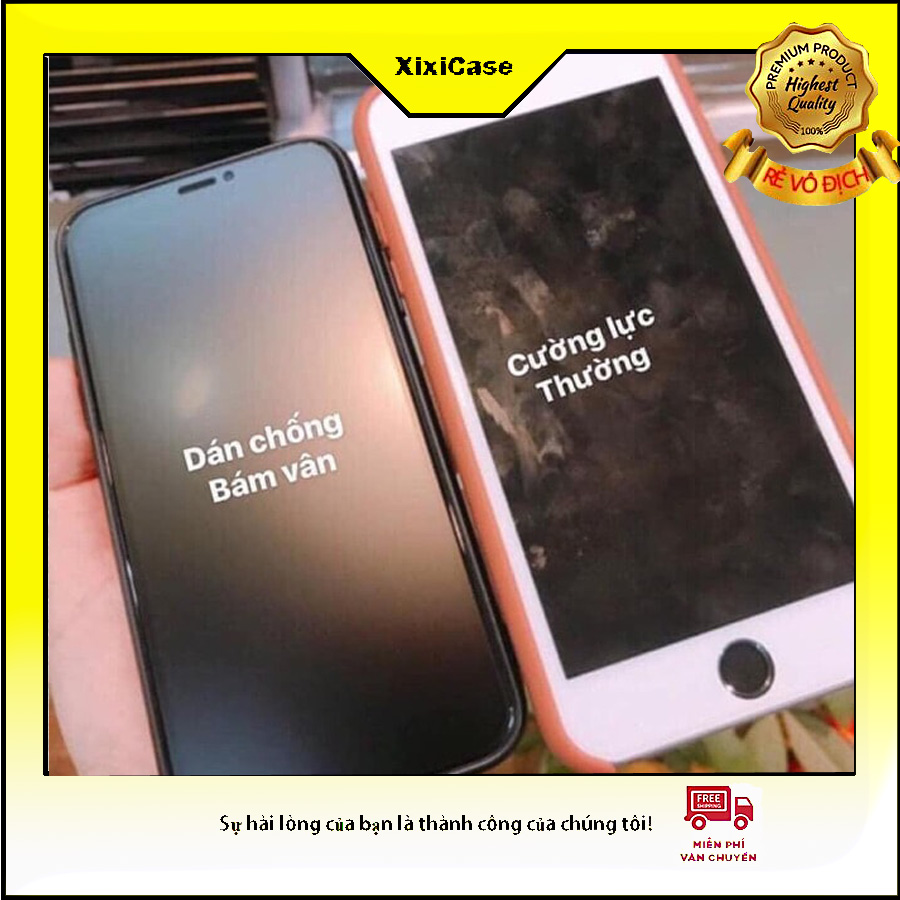 Cường lực chống VÂN TAY dành cho  IP