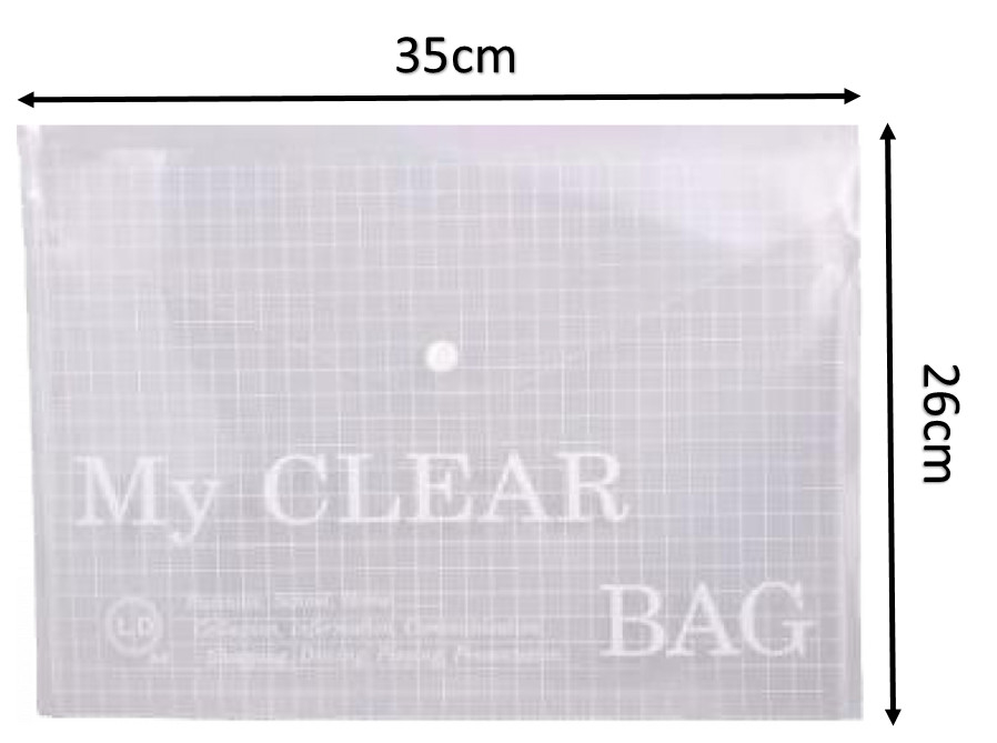 Combo 5 bìa nút My Clear khổ A4 & F4