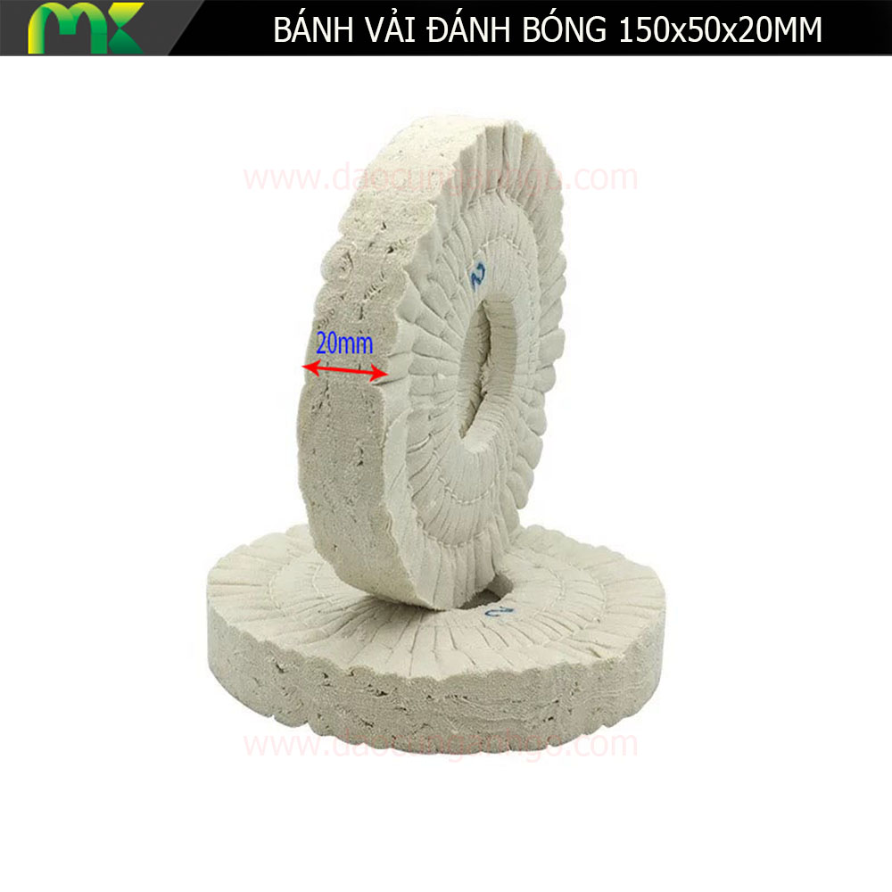 [HCM]Bánh vải đánh bóng máy dán cạnh 150*50*20mm