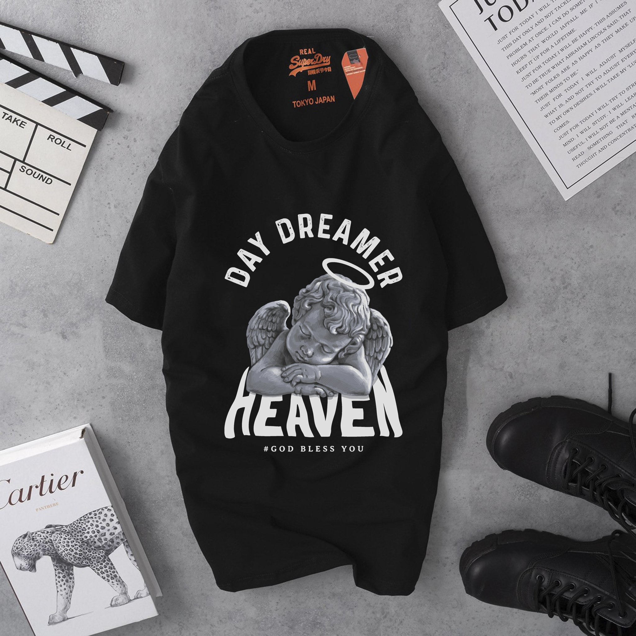 Áo thun TAY NGẮN day dream heaven (TAY LỠ IB)