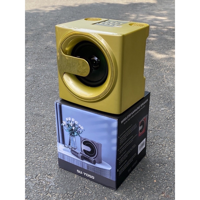 Loa Bluetooth Karaoke YS-207. Tặng Kèm 2 Micro Không Dây