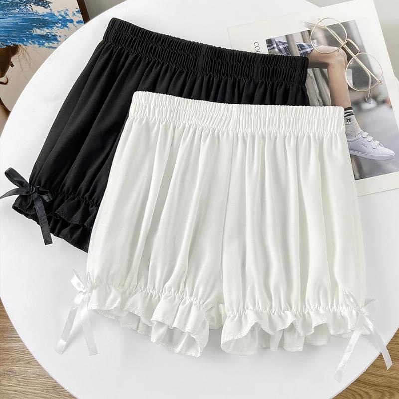 QUẦN SỌT TRÁI BÍ CHẤT KATE LỤA SIÊU DỄ THƯƠNG FREESIZE DƯỚI 65KG