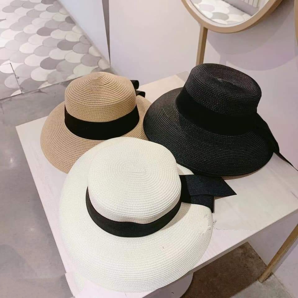 Nón / mũ cói lồng đèn đi biển tiểu thư