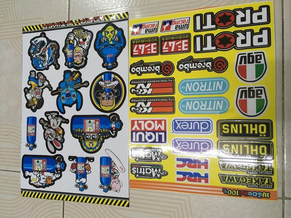 [HCM]combo tem sét stiker nos và takegawa proti