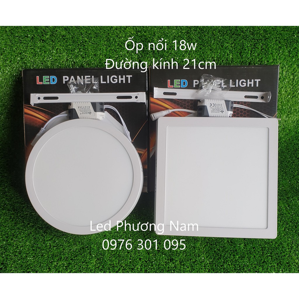 Đèn led ốp trần tròn - vuông 18w siêu sáng