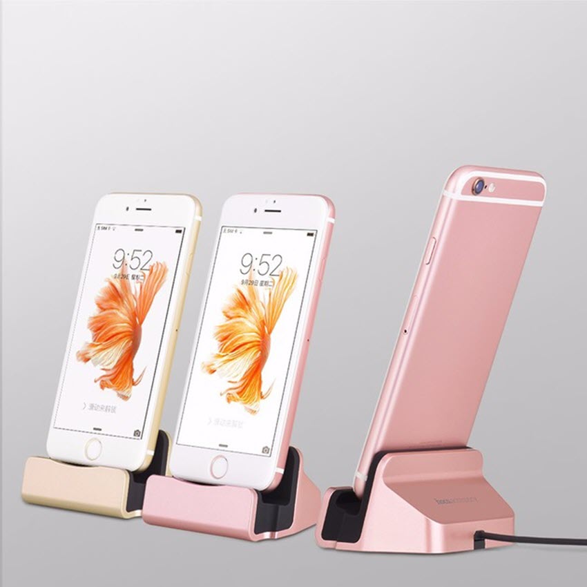 Dock sạc kiêm giá đỡ cho điện thoại Iphone