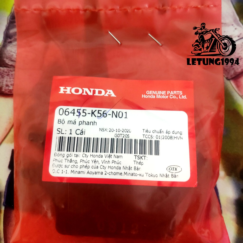 Má phanh - Bố thắng trước Winner X  HONDA