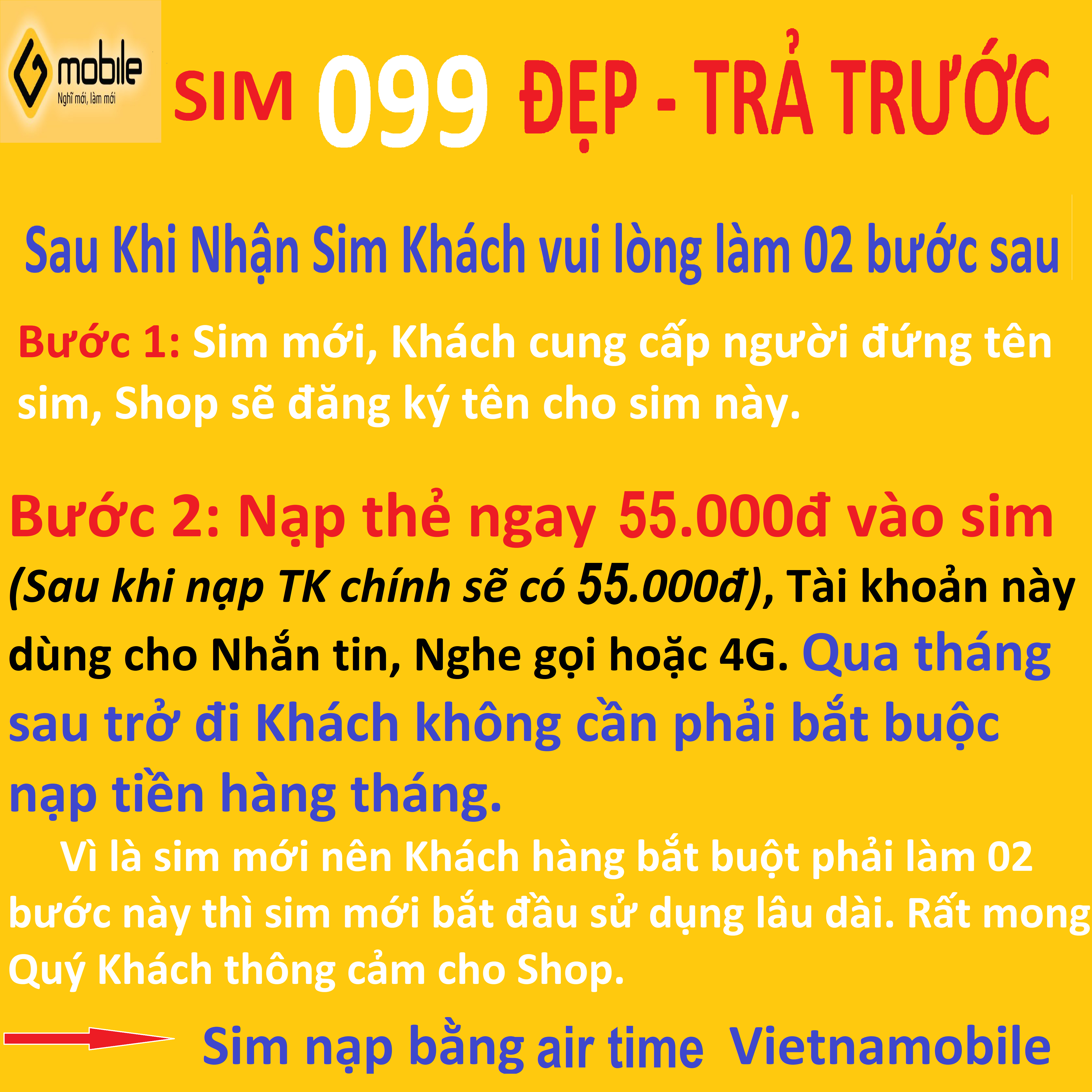 Sim đẹp 099, được Chọn Số, Sim Nghe gọi, 4G - Tai xi, thần tài, Phong thủy, Lộc phát - Chưa Kích hoạt, Vùng phủ sóng toàn quốc, Shop cam kết đăng ký tên Chính chủ cho Khách mua sim, đồng giá 399.000đồng.