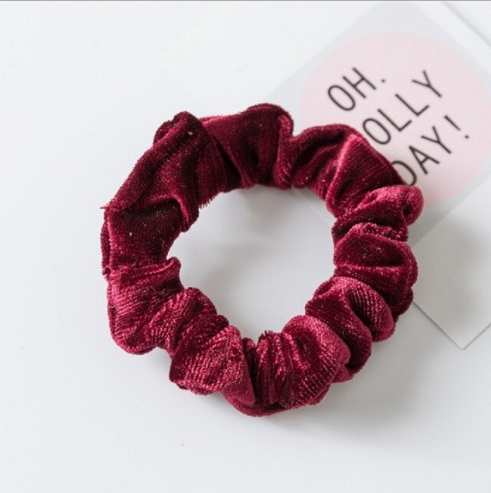 Scrunchies cột tóc vải nhung mềm