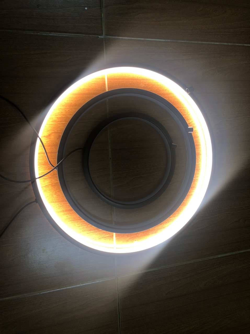 Vòng tròn đèn led trang trí tiểu cảnh, tôn dáng tượng, lũa, cây cảnh- Phụ kiện decor trang trí tượng gốm tiểu cảnh