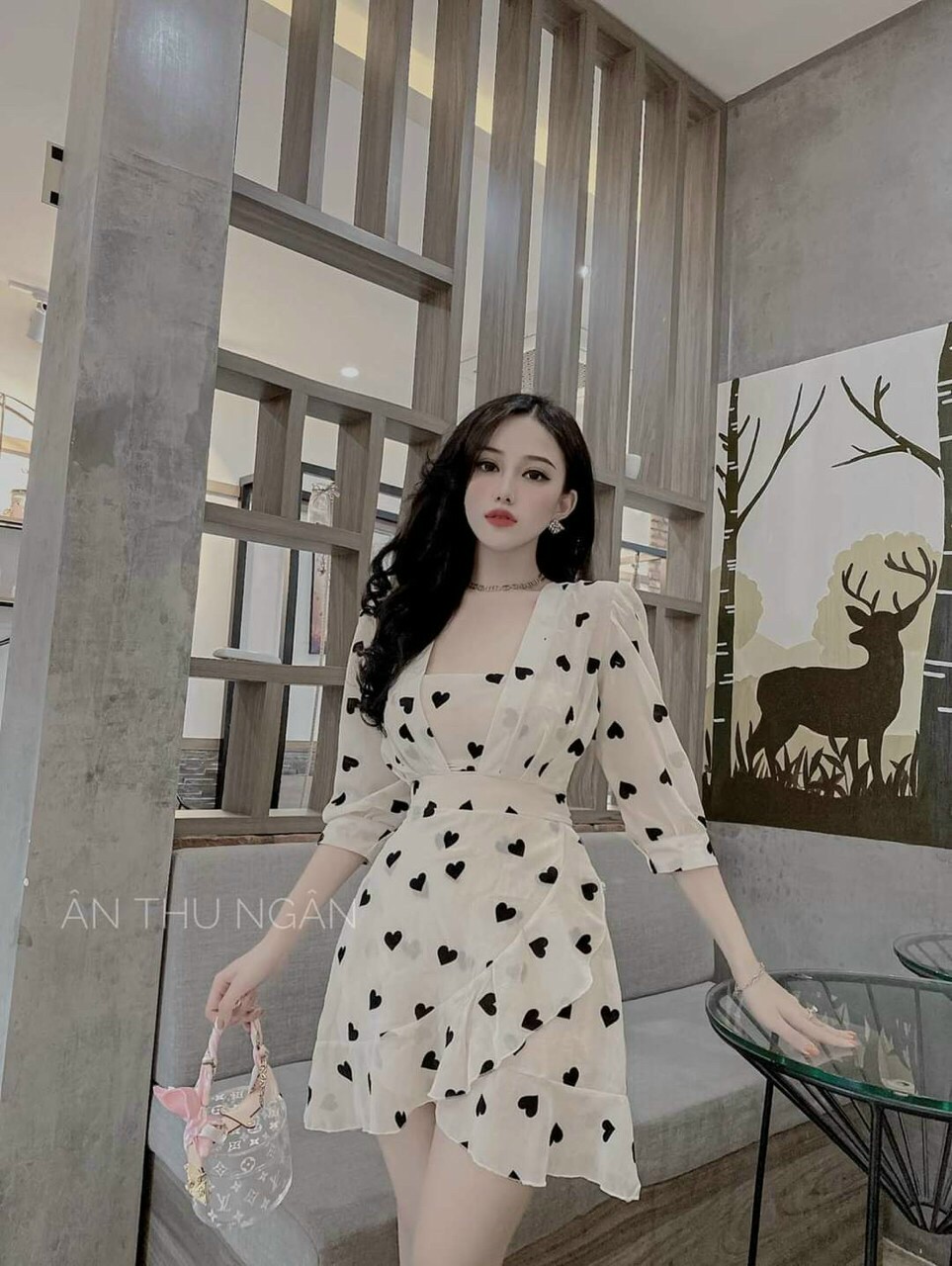 Đầm trái tim vải mềm cực đẹp