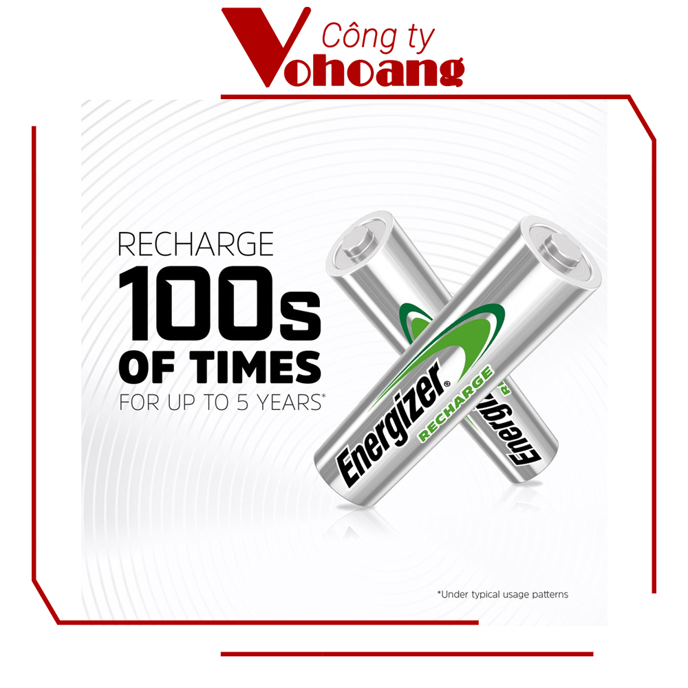 Bộ 2 Pin sạc AAA Energizer Recharge 700mAh