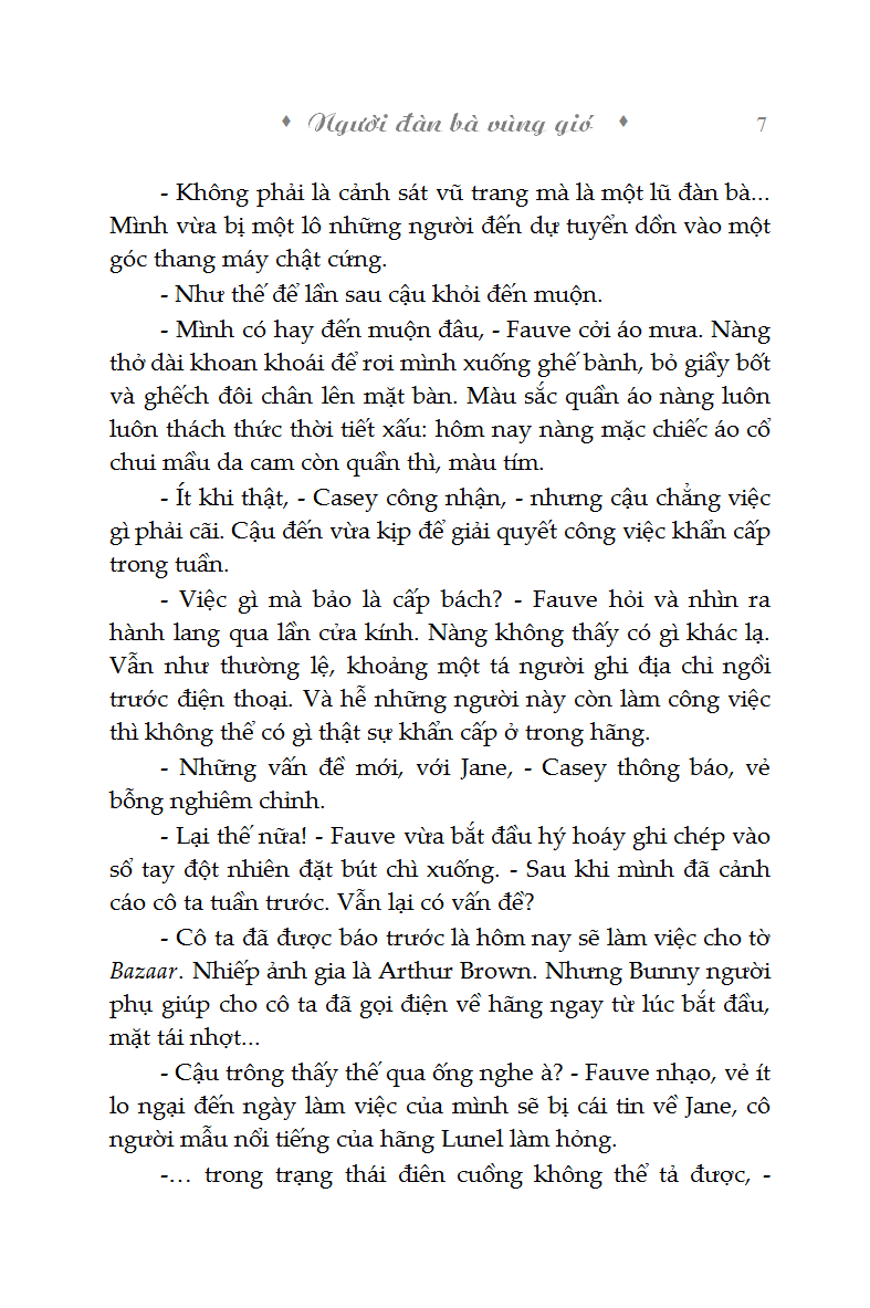 SÁCH - Người Đàn Bà Vùng Gió
