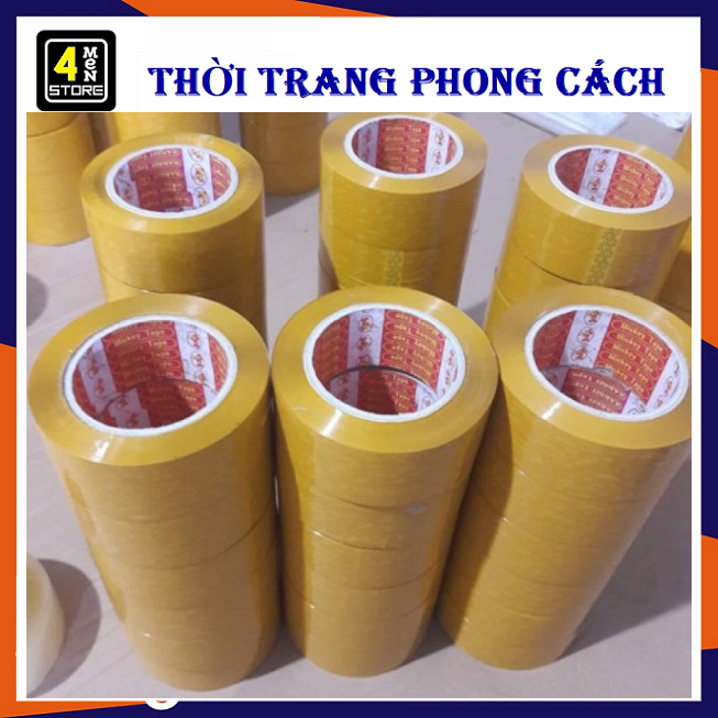 [HCM]⚡ Giá Sốc ⚡ Sét 6 Cuộn Băng Kẹo Đục ( Vàng ) - Bộ 6 Cuộn Keo Vàng 100y Loại 200g