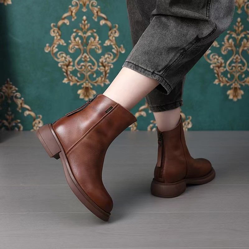 Giày Boot Bốt Martin Thời Trang Da Cao Cấp Hàn Quốc