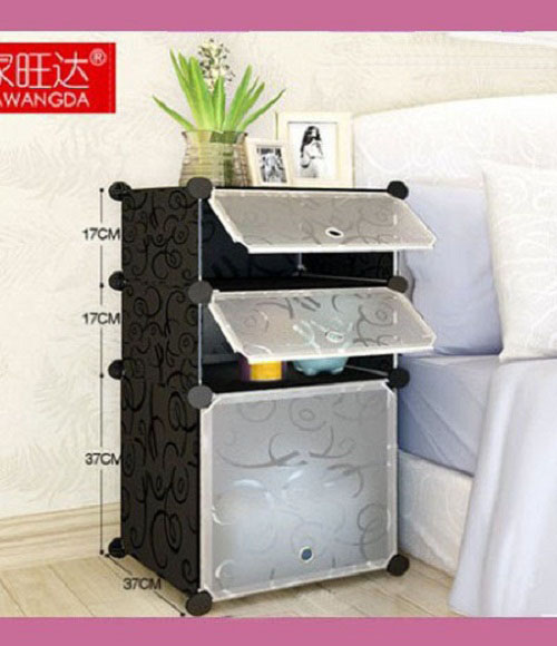 Combo Tủ Đầu Giường 3 tầng lắp ghép đa năng