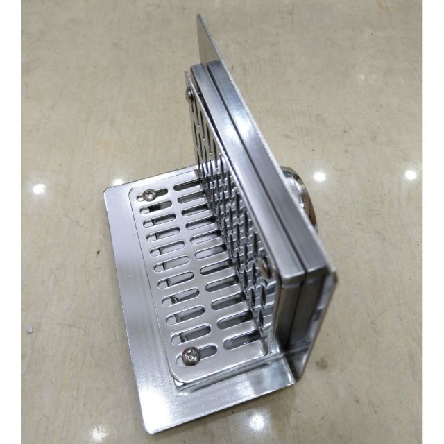 Phễu thu ngang vách, phếu thoát ngang, phễu thoát ban công, phễu thoát nhà vệ sinh, inox304 không gỉ . Loại L