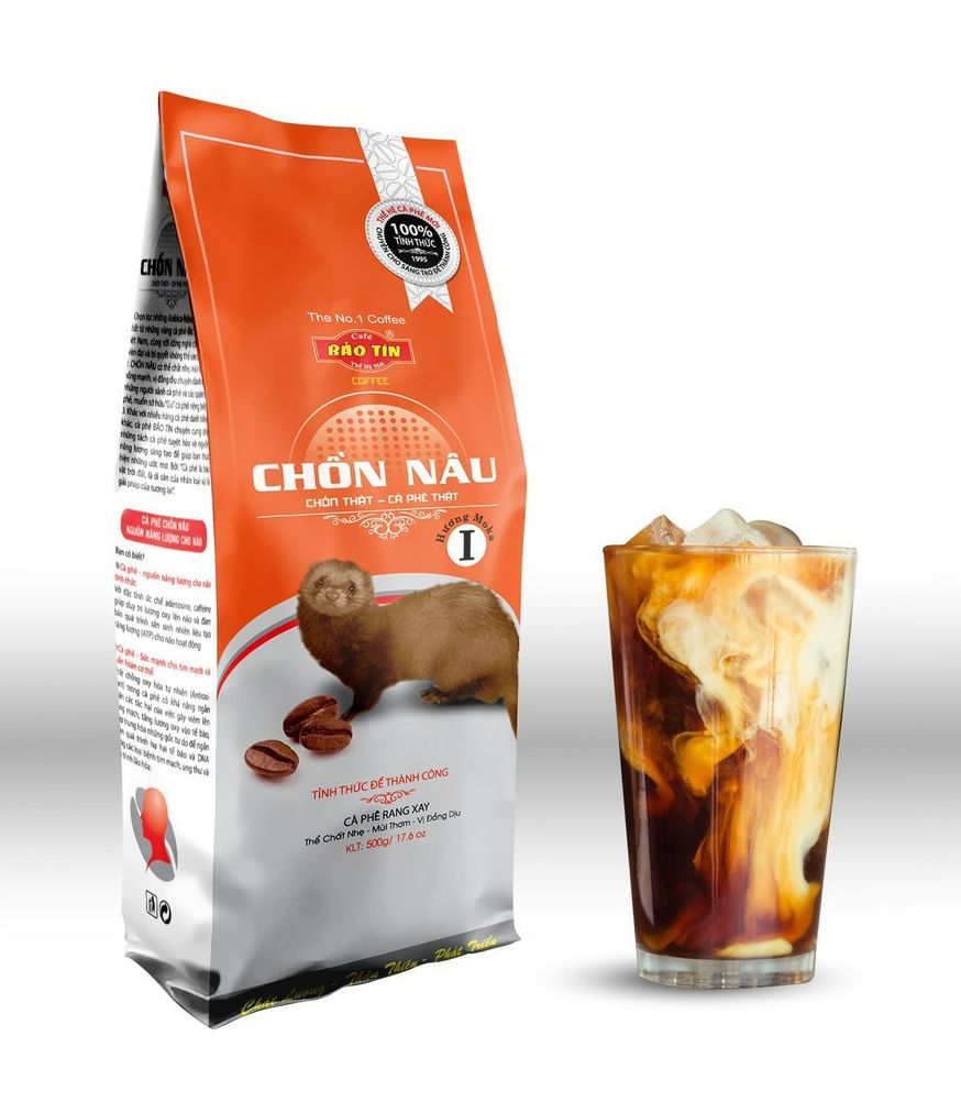 (gói 500g) Cà phê CHỒN PHA PHIN TRUYỀN THỐNG- Gu Đậm Vị