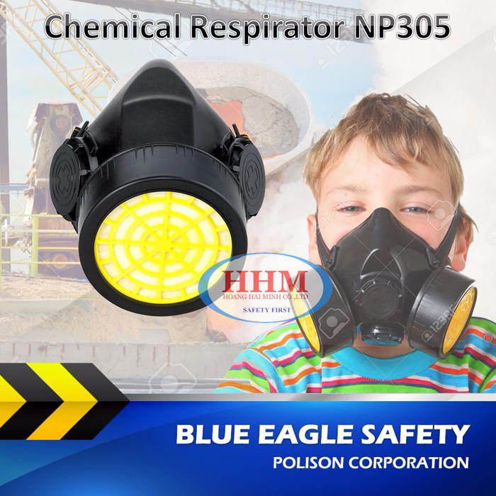 Bộ mặt nạ phòng độc Blue Eagle NP305 và 1 phin lọc RC203