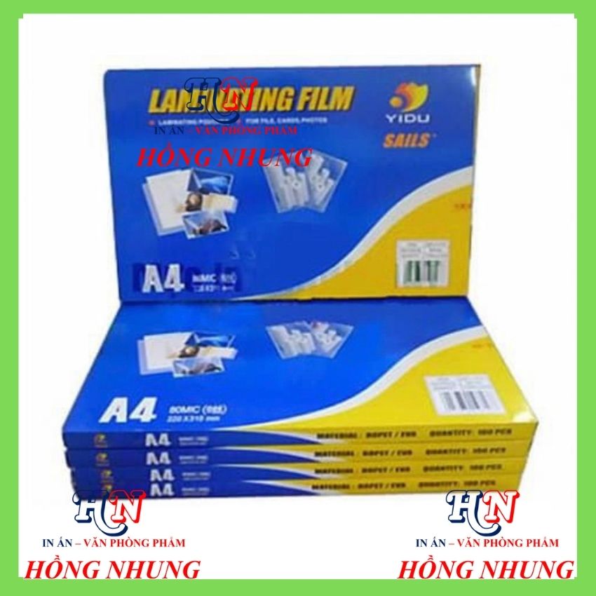 [Hàng Mới] Ép Plastic A5 Yidu 80 Mic ( Laminating Film)/ Ép Plastic A4 Yidu 80 Mic (Laminating Film), Xấp 100 Cái, Giúp Lưu Trữ, Bảo Vệ Hình Ảnh, Giấy Tờ Của Bạn Không Bị Hư Hỏng
