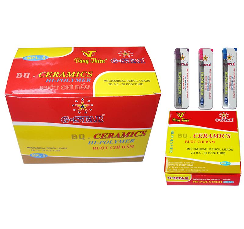 6 tép ruột chì đen Gstar 2B 0.5mm