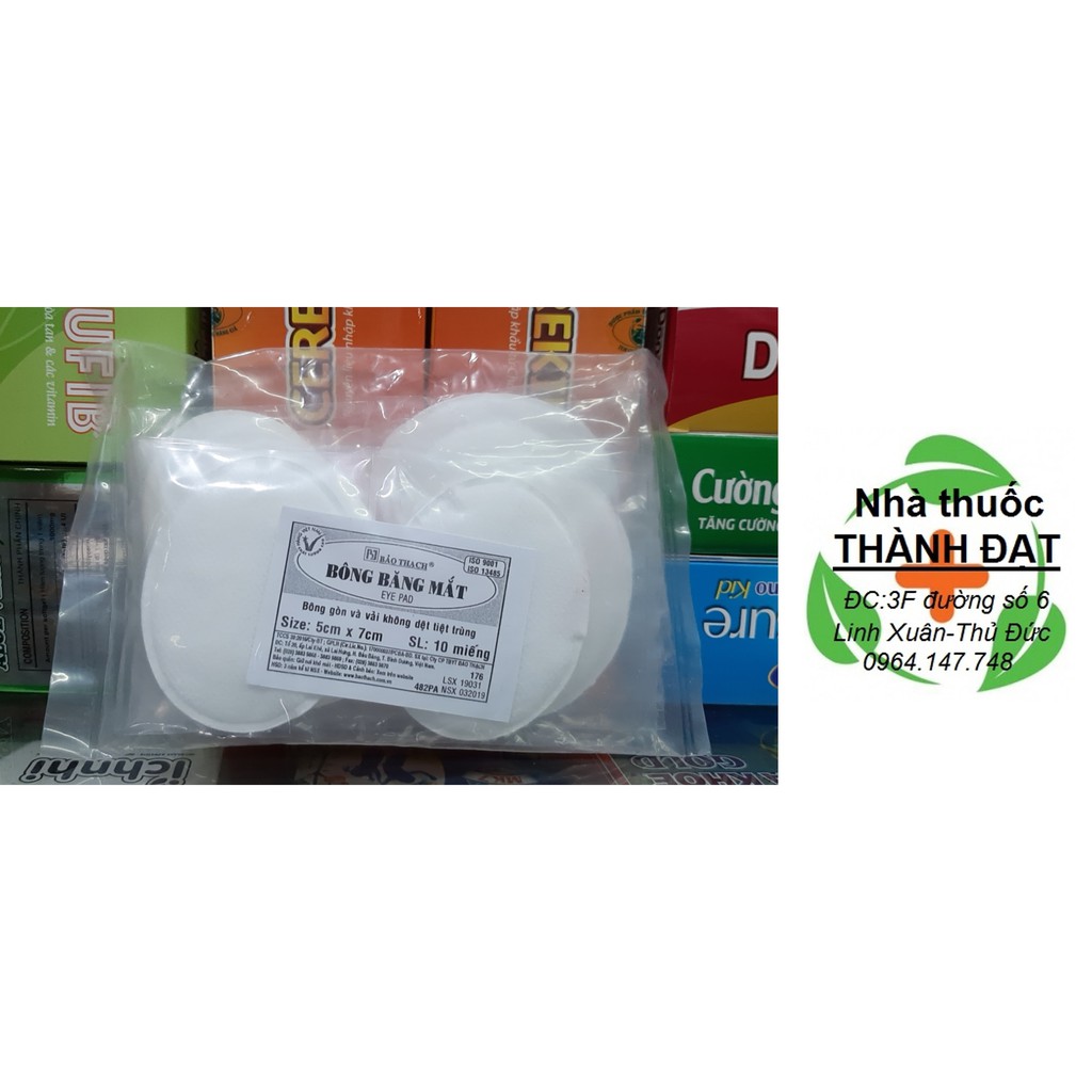 Gạc đắp mắt / bông băng mắt, cam kết hàng đúng mô tả, chất lượng đảm bảo an toàn đến sức khỏe người sử dụng