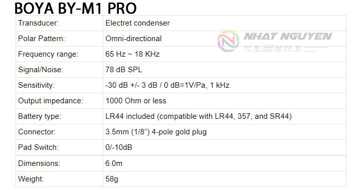 [HCM]BOYA BY-M1 PRO - Micro cài áo thu âm Boya BY M1 PRO