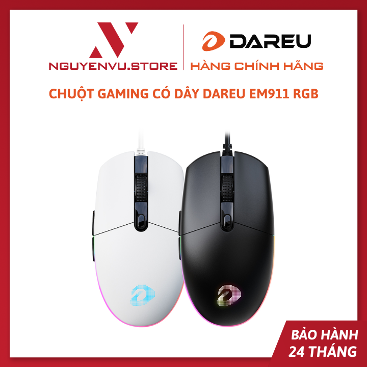 Dareu em911 RGB wired gaming mouse-authentic
