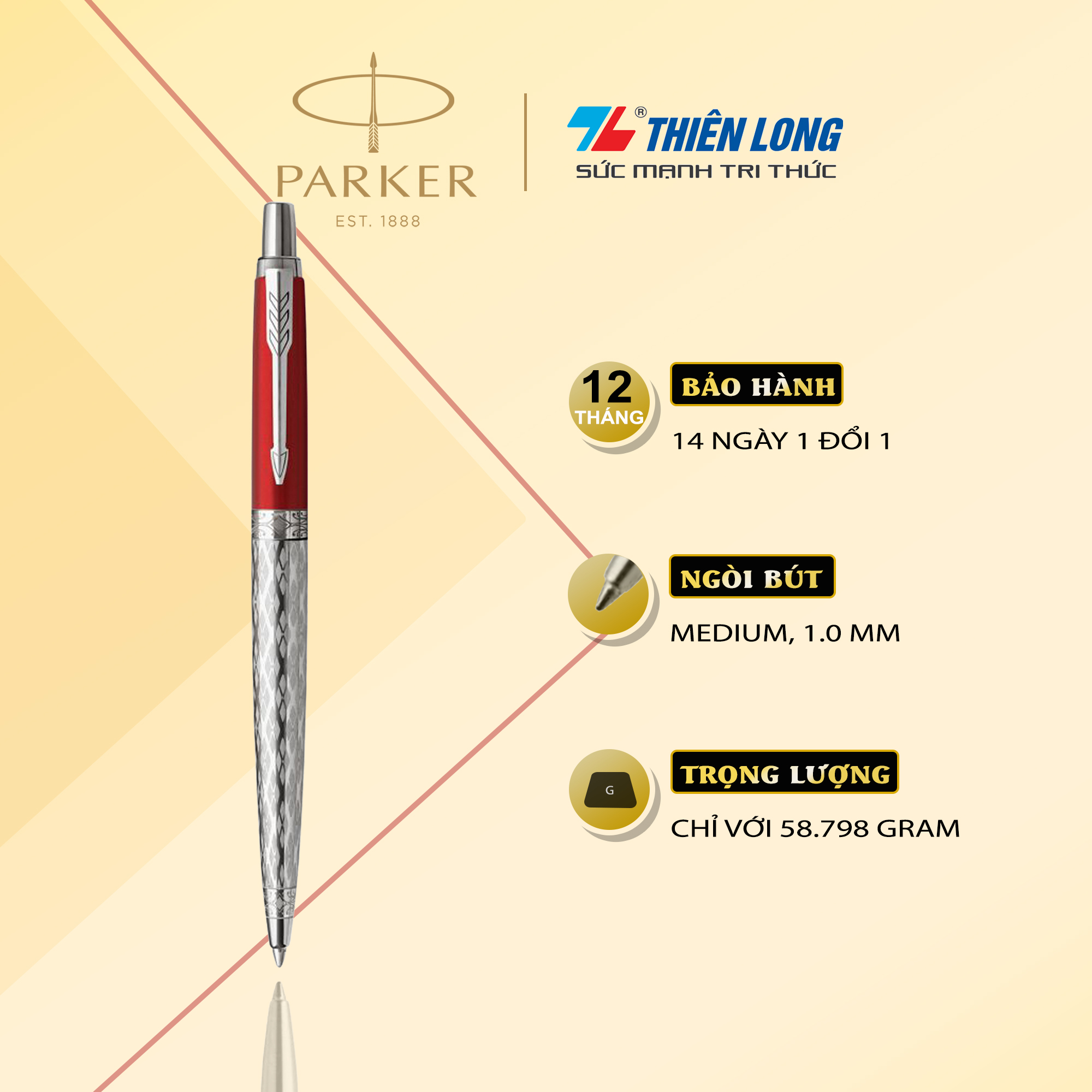 Bút bi cao cấp parker jotter se x-red clas ct gb6-2025827
